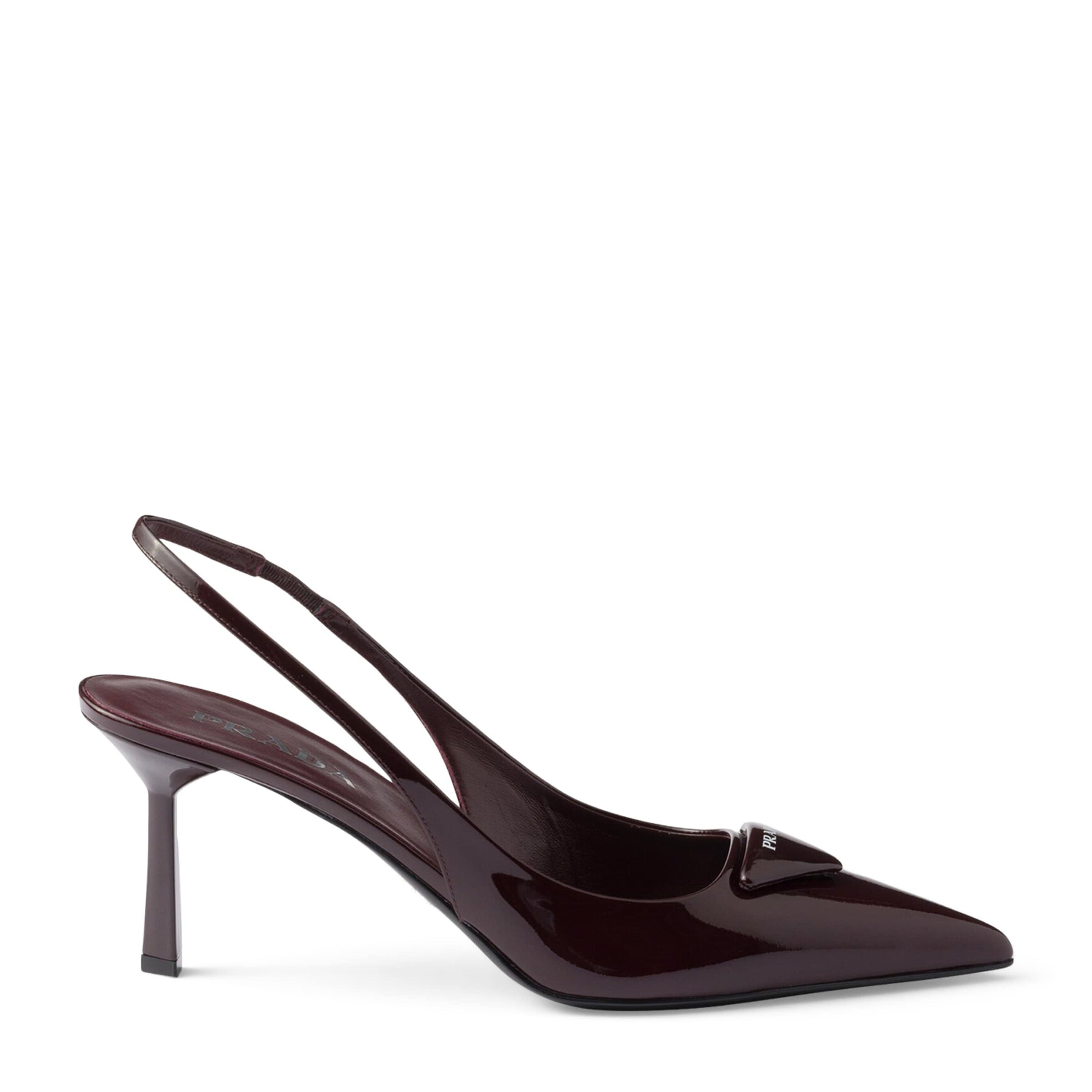 Prada Patent Leather Slingback Pumps 75