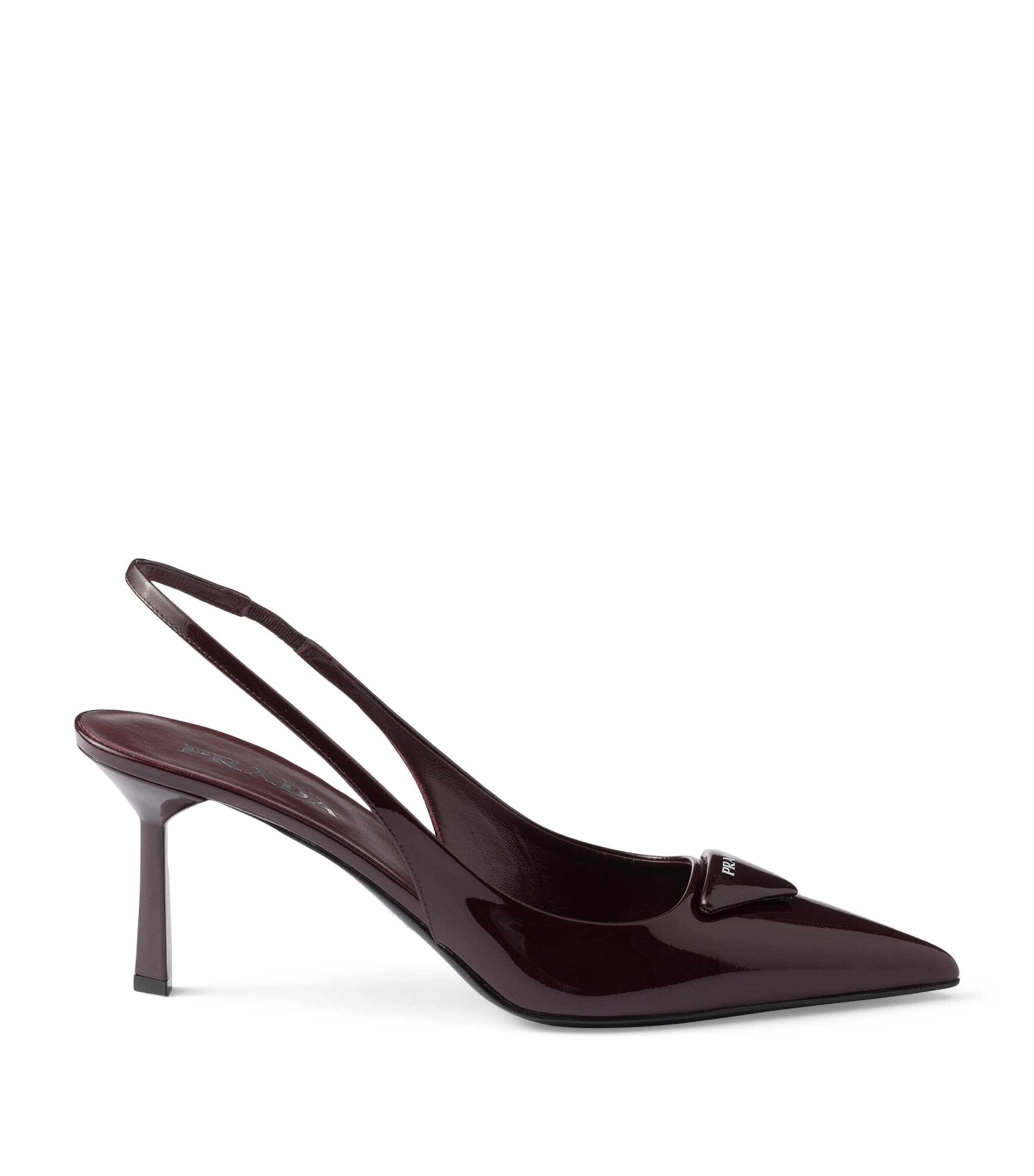 Prada Patent Leather Slingback Pumps 75