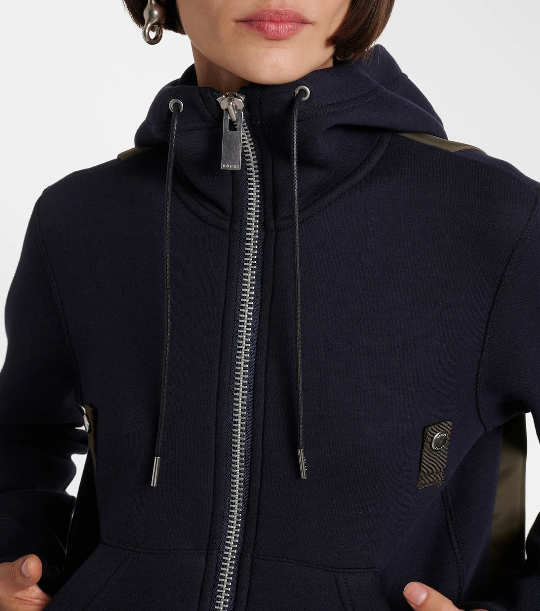 Sacai - Paneled hoodie