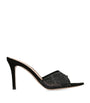 Gianvito Rossi Black Suede Embellished Rania Mules 85