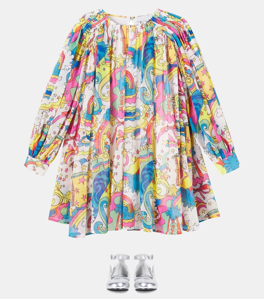 Stella McCartney Kids - Printed georgette dress