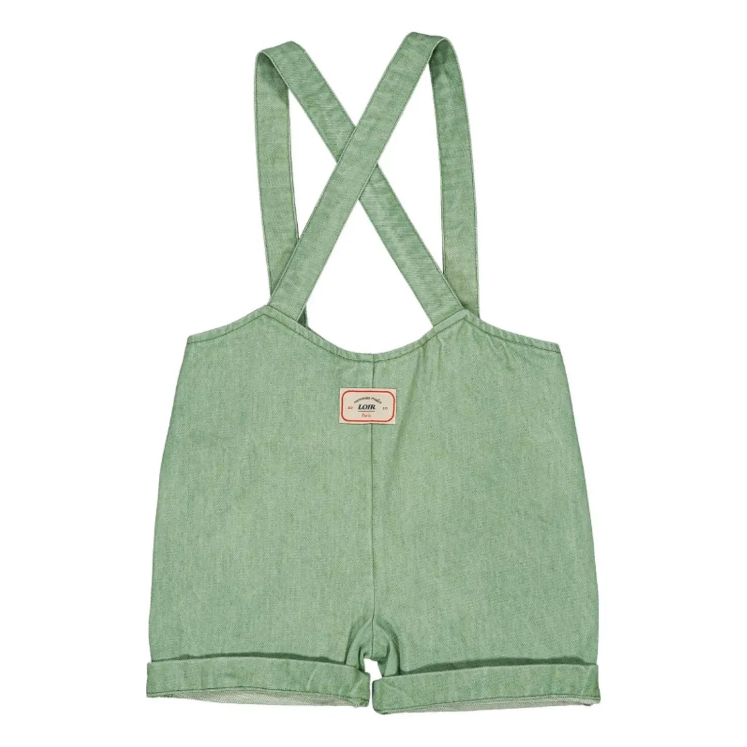 Loir - Octave Denim Playsuit | Green water