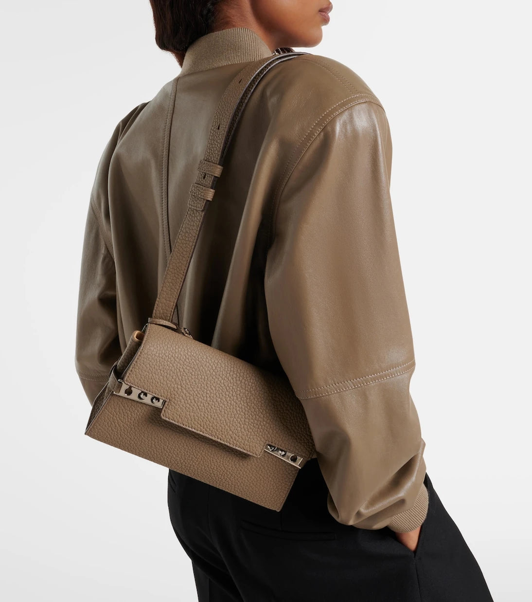 Delvaux - Tempête City Small leather crossbody bag