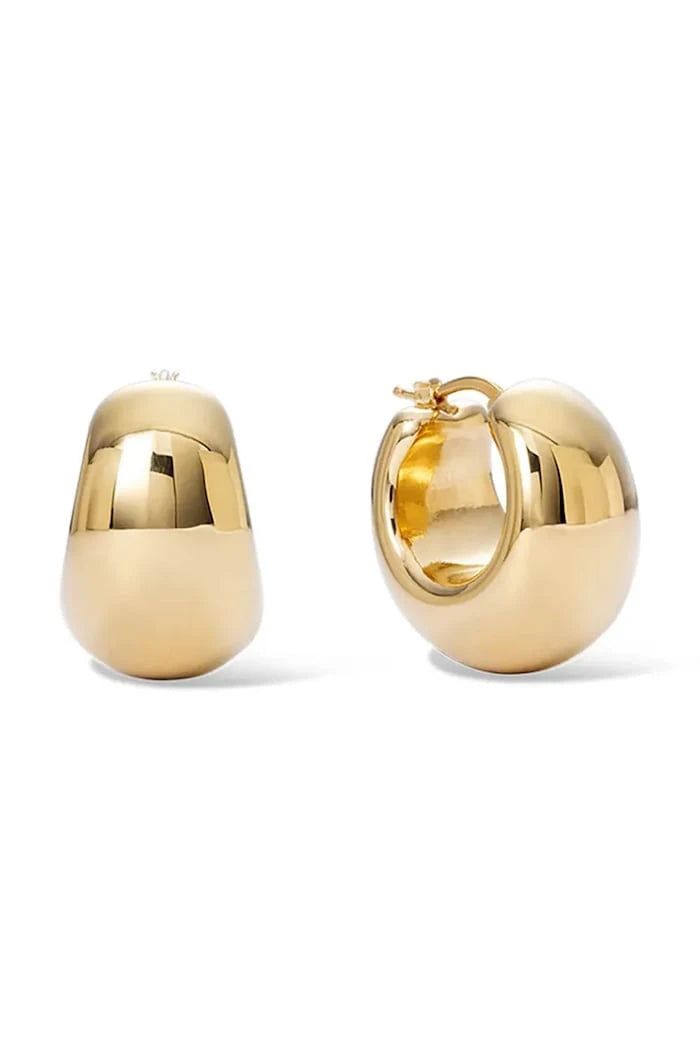 Позлатено сребро дамски обеци Luna Earrings