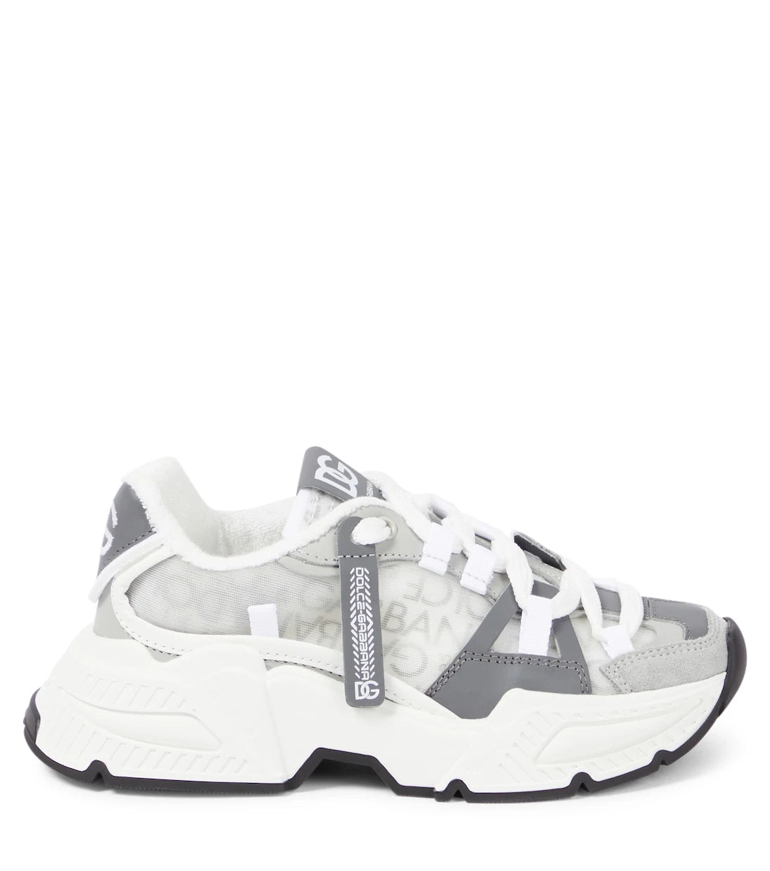 Dolce&Gabbana Kids - Airmaster DG leather-trimmed sneakers