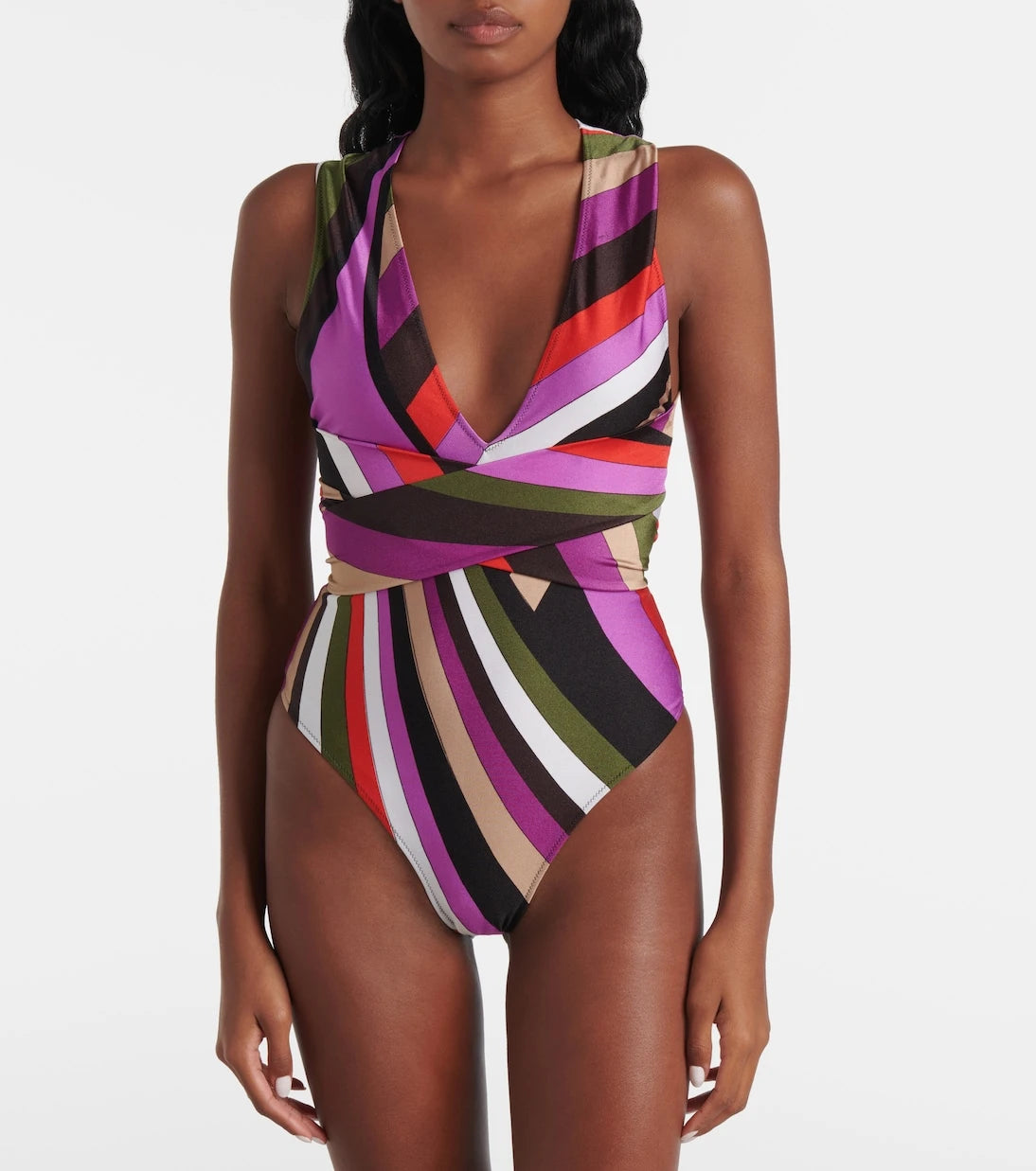 Pucci - Iride halterneck swimsuit