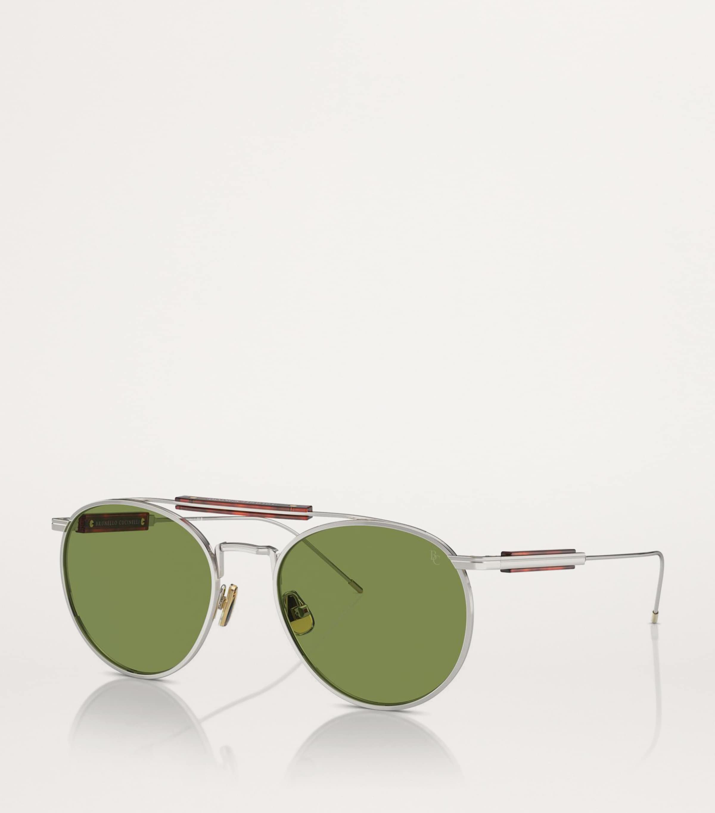 Brunello Cucinelli Silver Acetate BC2004ST Sunglasses