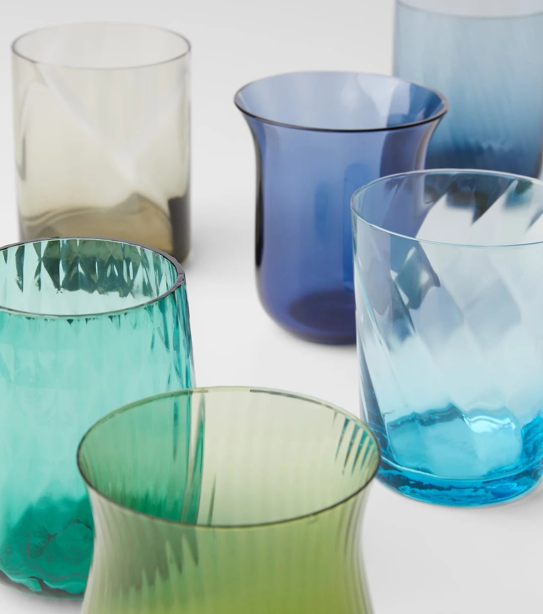 Bitossi - Set of 6 glass tumblers