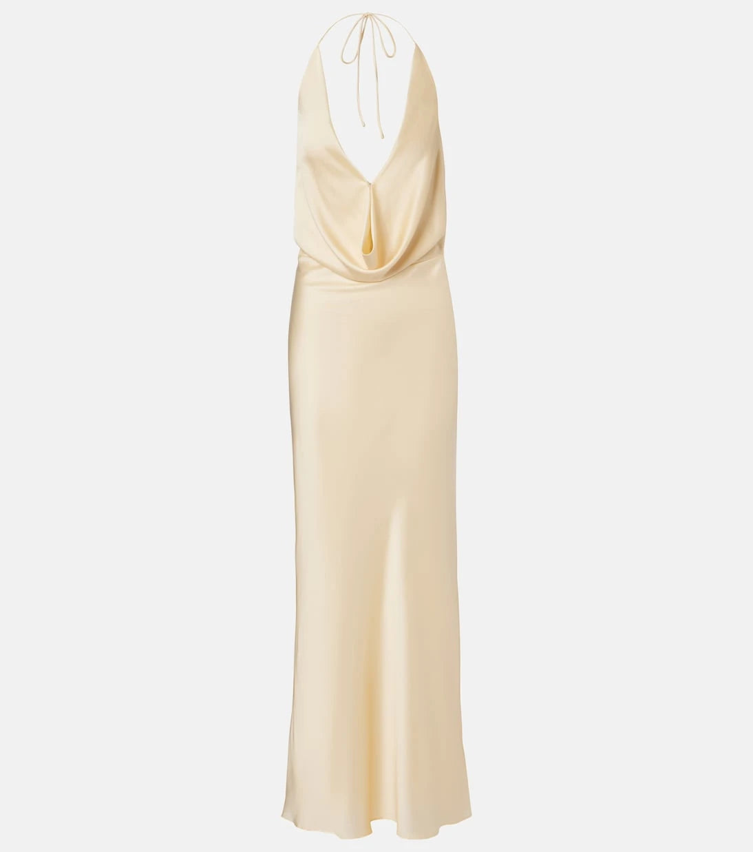 Rotate - Draped chiffon maxi dress