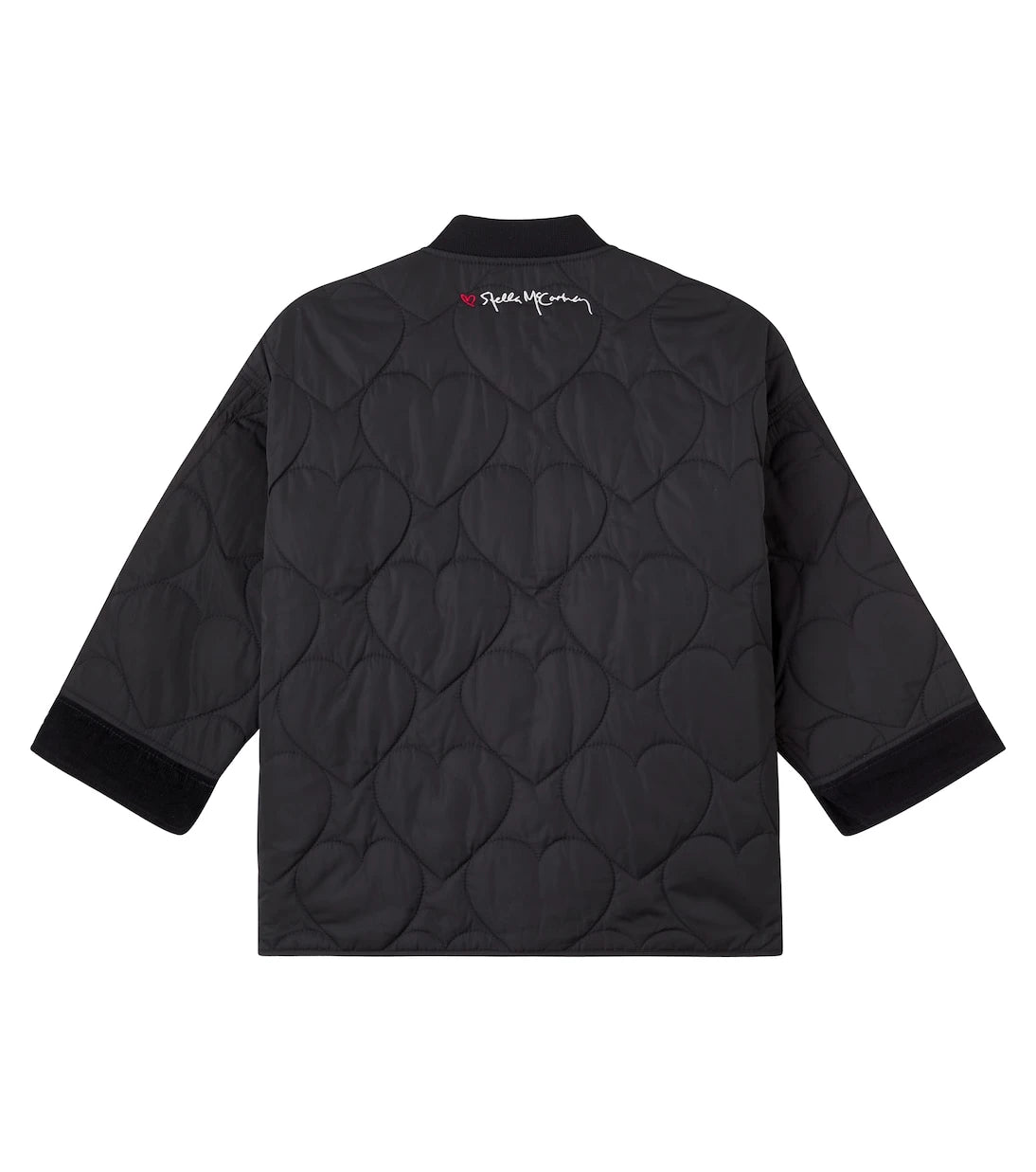 Stella McCartney Kids - Velvet-trimmed quilted jacket