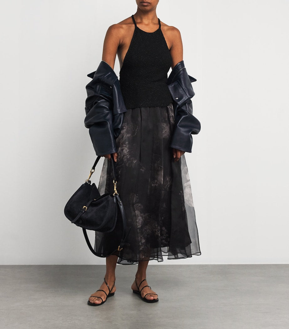 Zimmermann Silk Floral Hypnotic Maxi Skirt