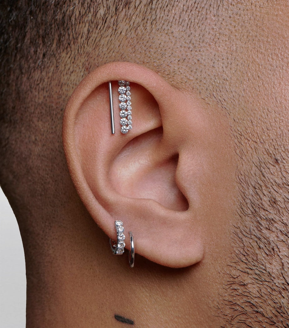 Maria Tash Gold Single Hoop Earring (9.5mm)