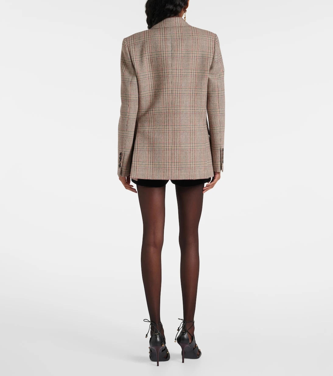 Chloé - Prince of Wales check wool-blend blazer