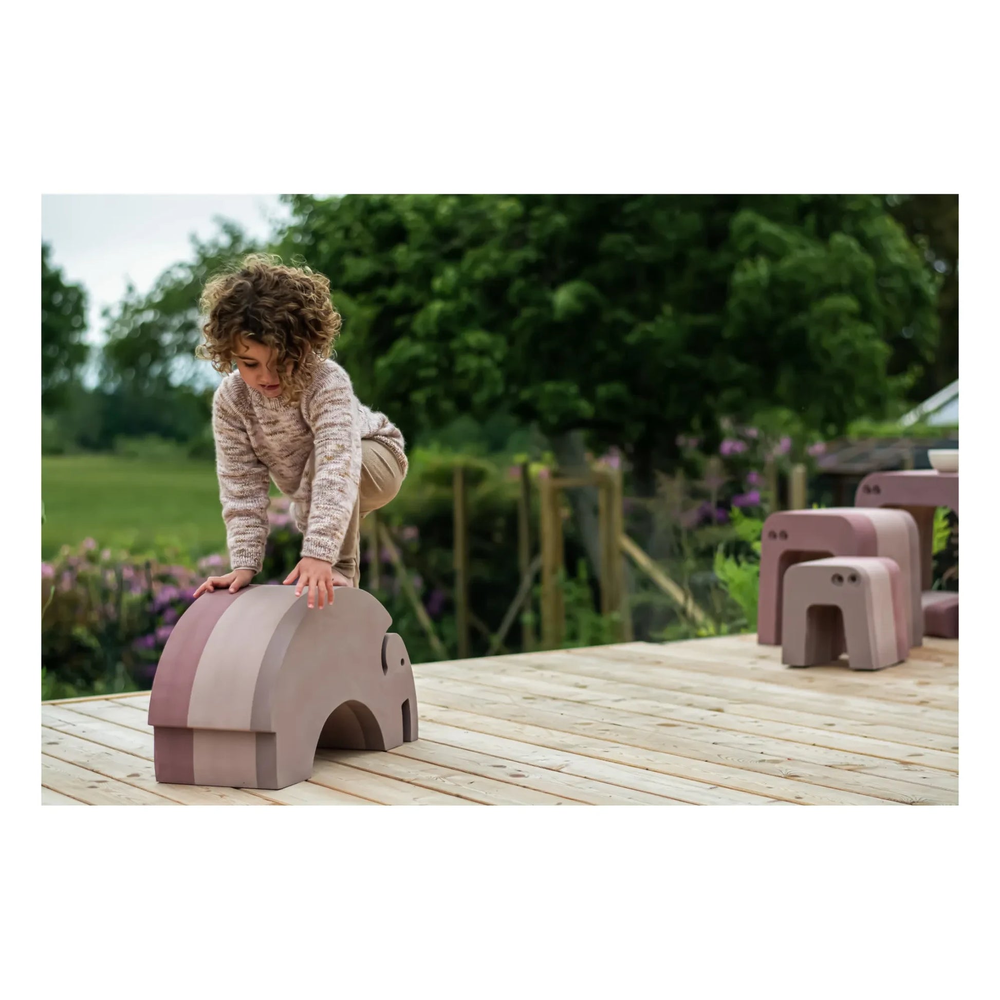 BObles - Elephant EVA Tumbling Furniture | Pink