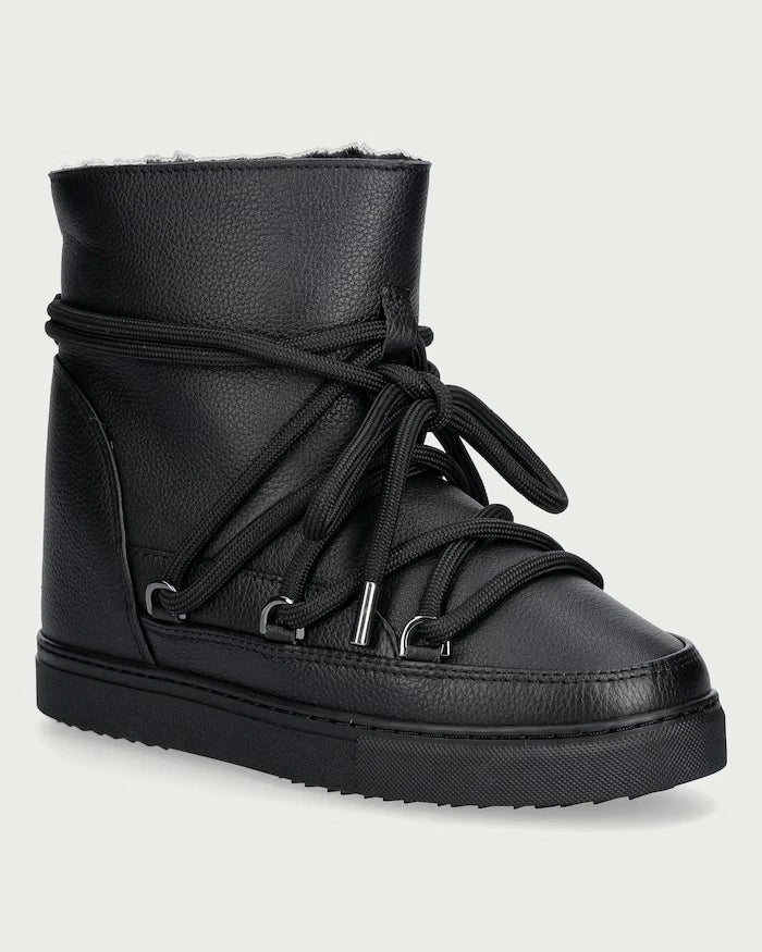 Inuikii Full Leather Wedge Kadın Deri Kar Botu