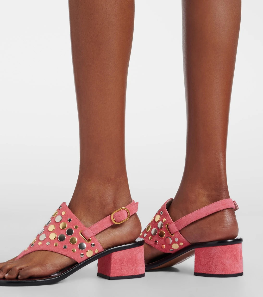 Valentino Garavani - Resort studded suede thong sandals
