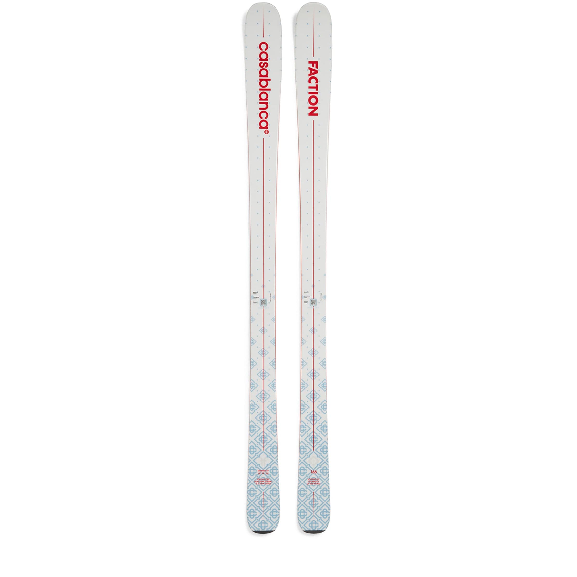 x Faction Fibreglass Gradient Dancer 79 Skis MINT/WHITE