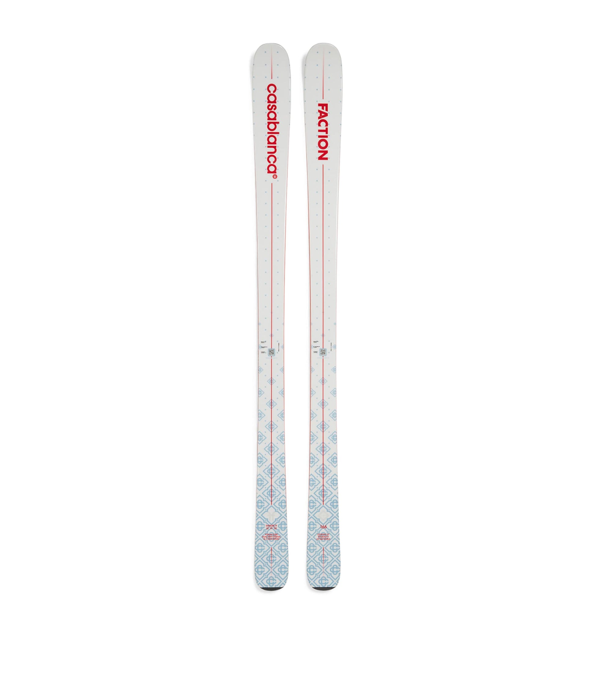 x Faction Fibreglass Gradient Dancer 79 Skis MINT/WHITE