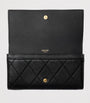 Black Leather Quilted Wallet
