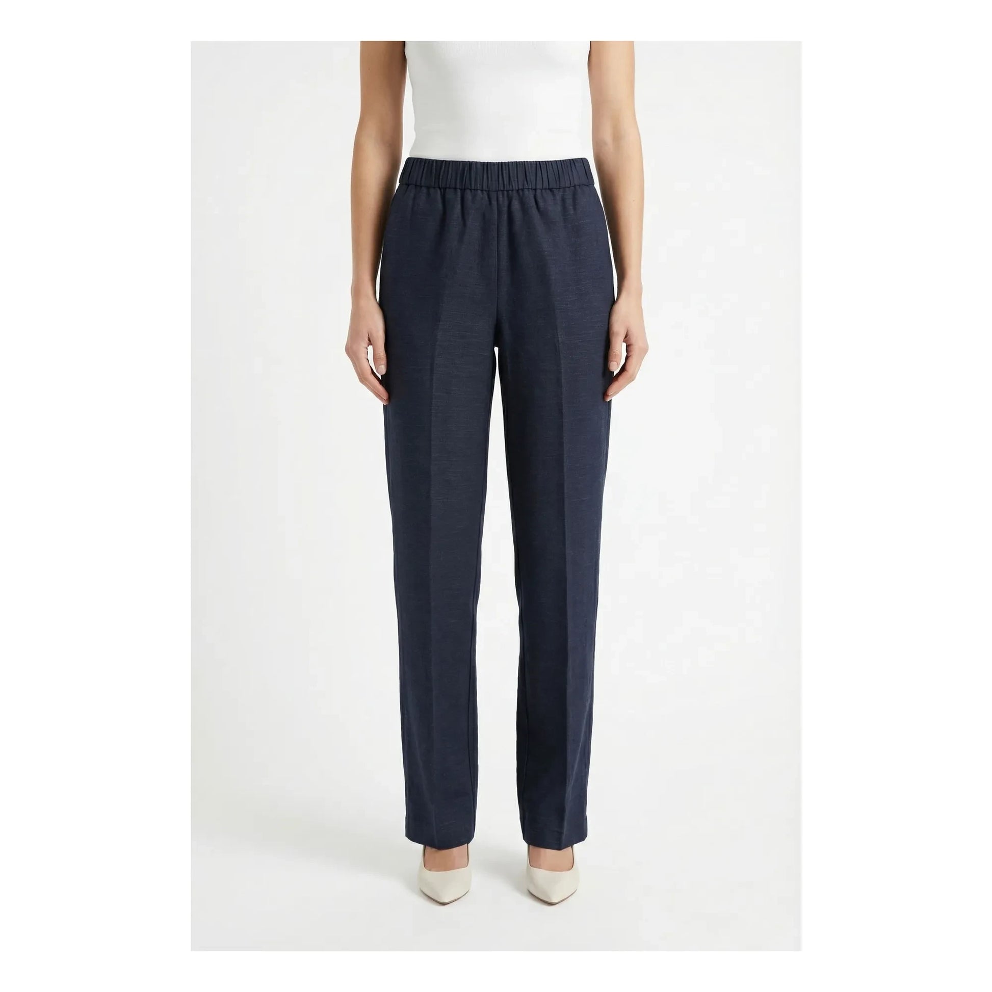 Pomandère - Cotton Gabardine Pants | Midnight blue