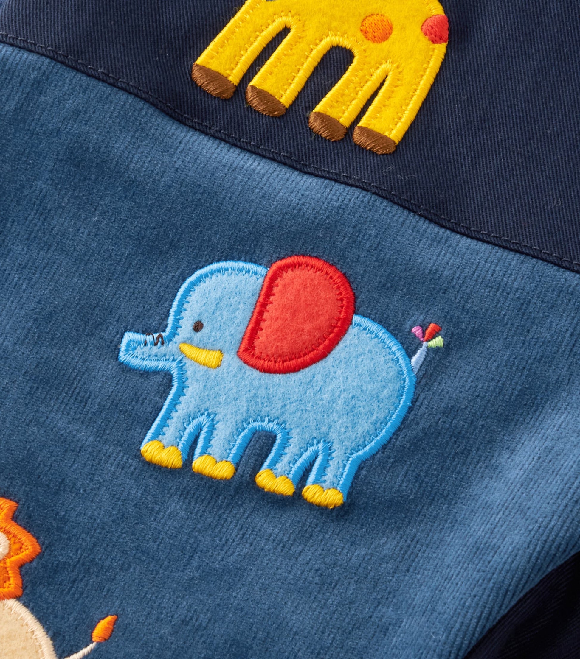 Cotton-Blend Patchwork Embroidered Trousers (2-5 Years)