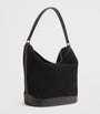 Black Suede Tangoso Bucket Bag