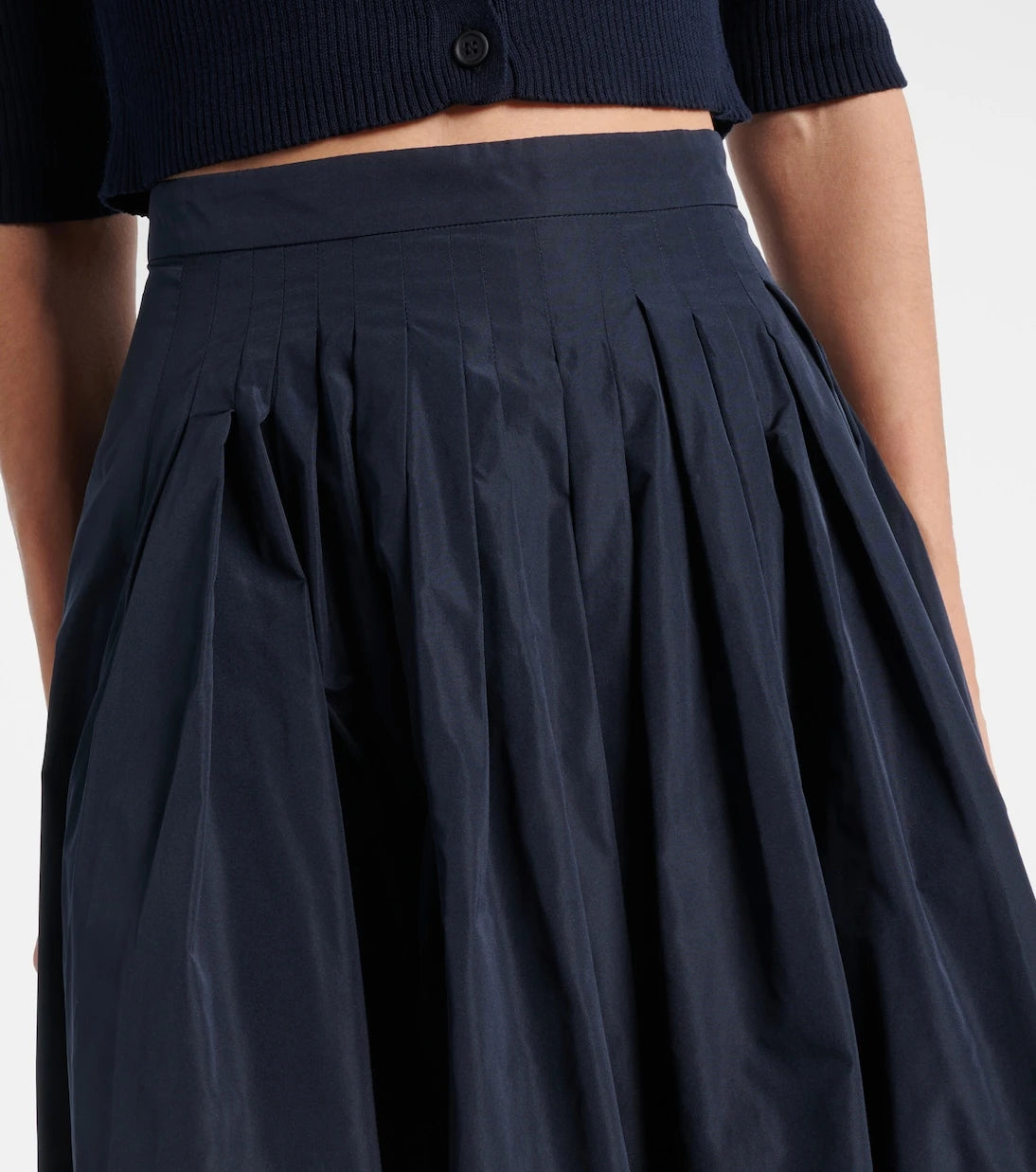 'S Max Mara - Jokey pleated taffeta midi skirt
