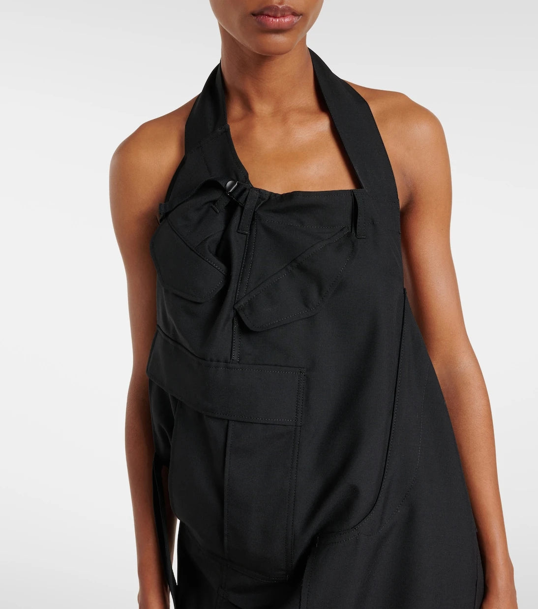 Junya Watanabe - Halterneck wool midi dress