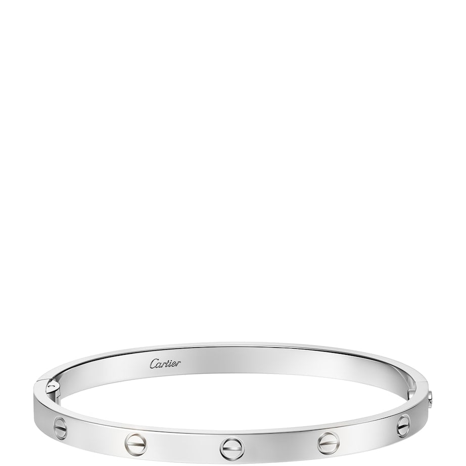 LOVE Medium White Gold Bracelet