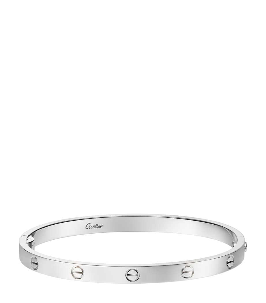 LOVE Medium White Gold Bracelet