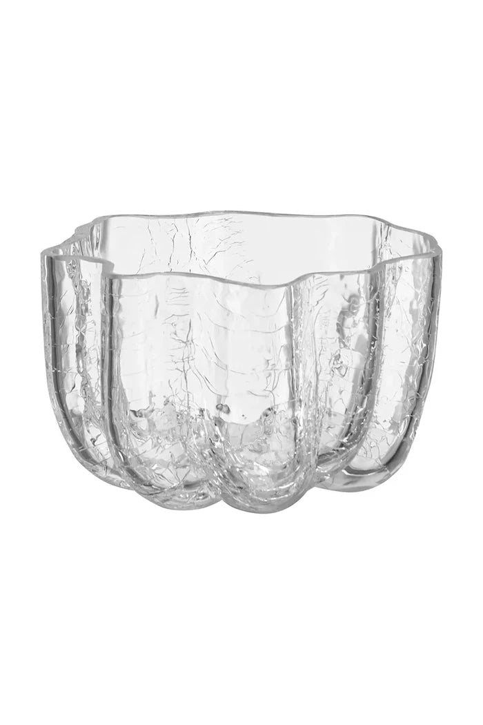 Декоративен свещник Kosta Boda Crackle 5,8 cm