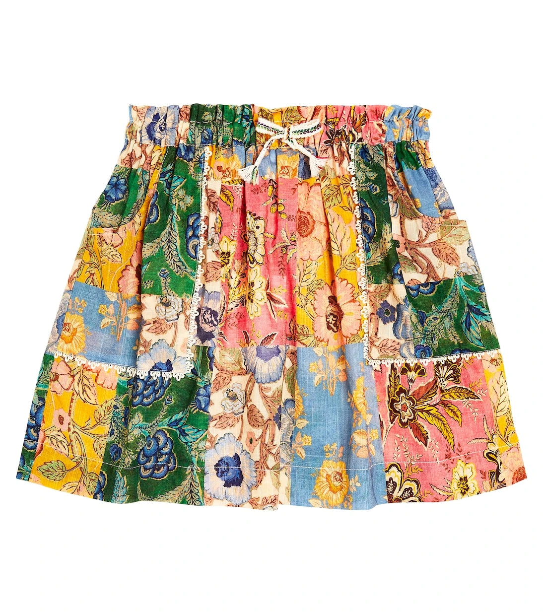 Zimmermann Kids - Junie patchwork cotton skirt