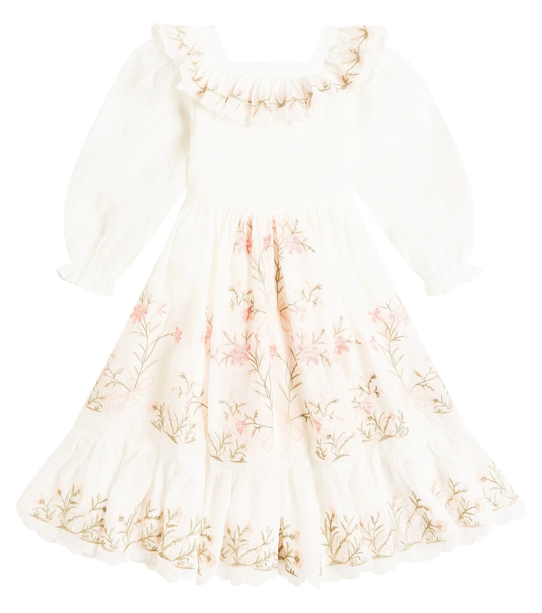 Petite Amalie - Embroidered linen dress