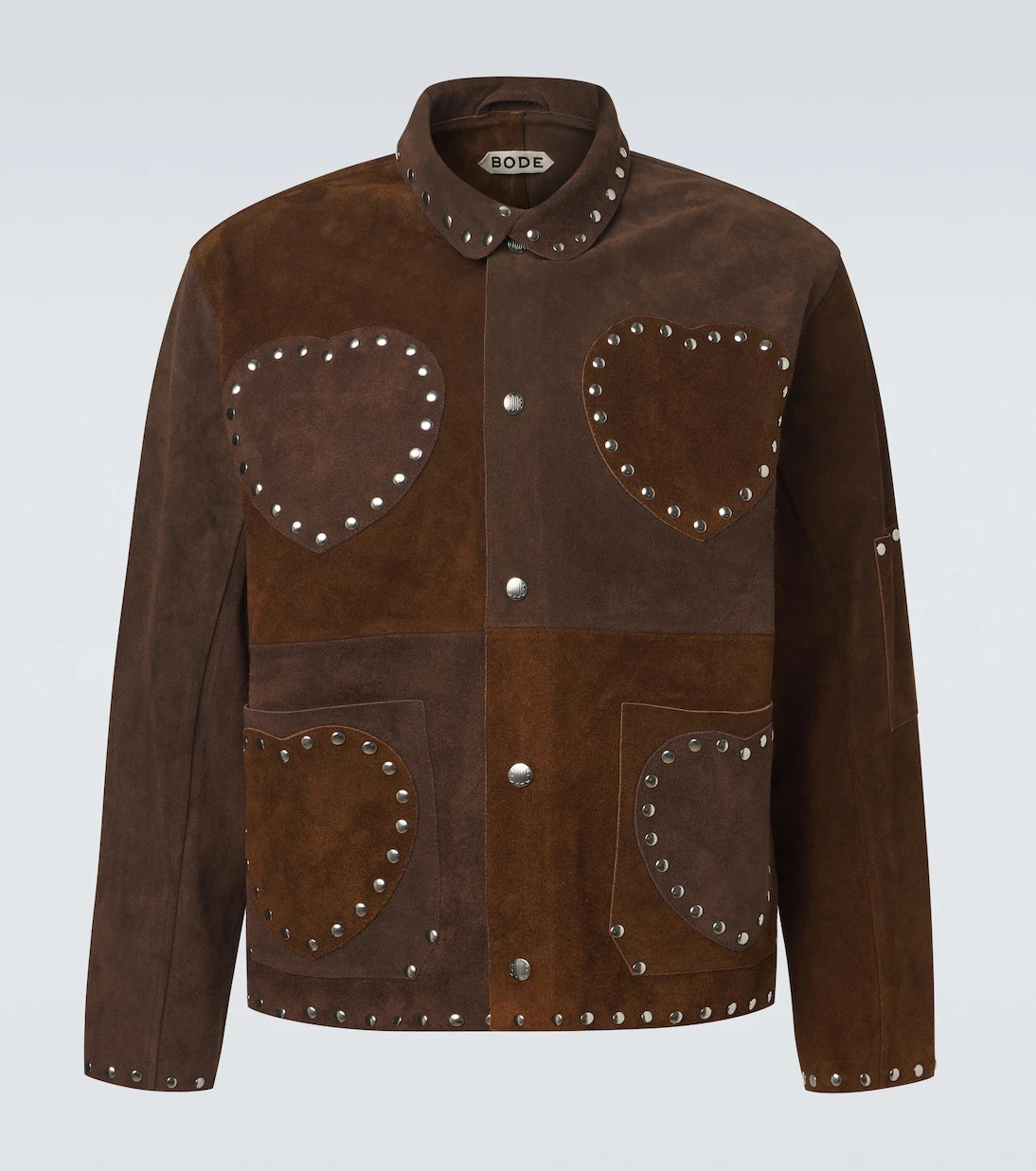 Bode - Studded suede jacket