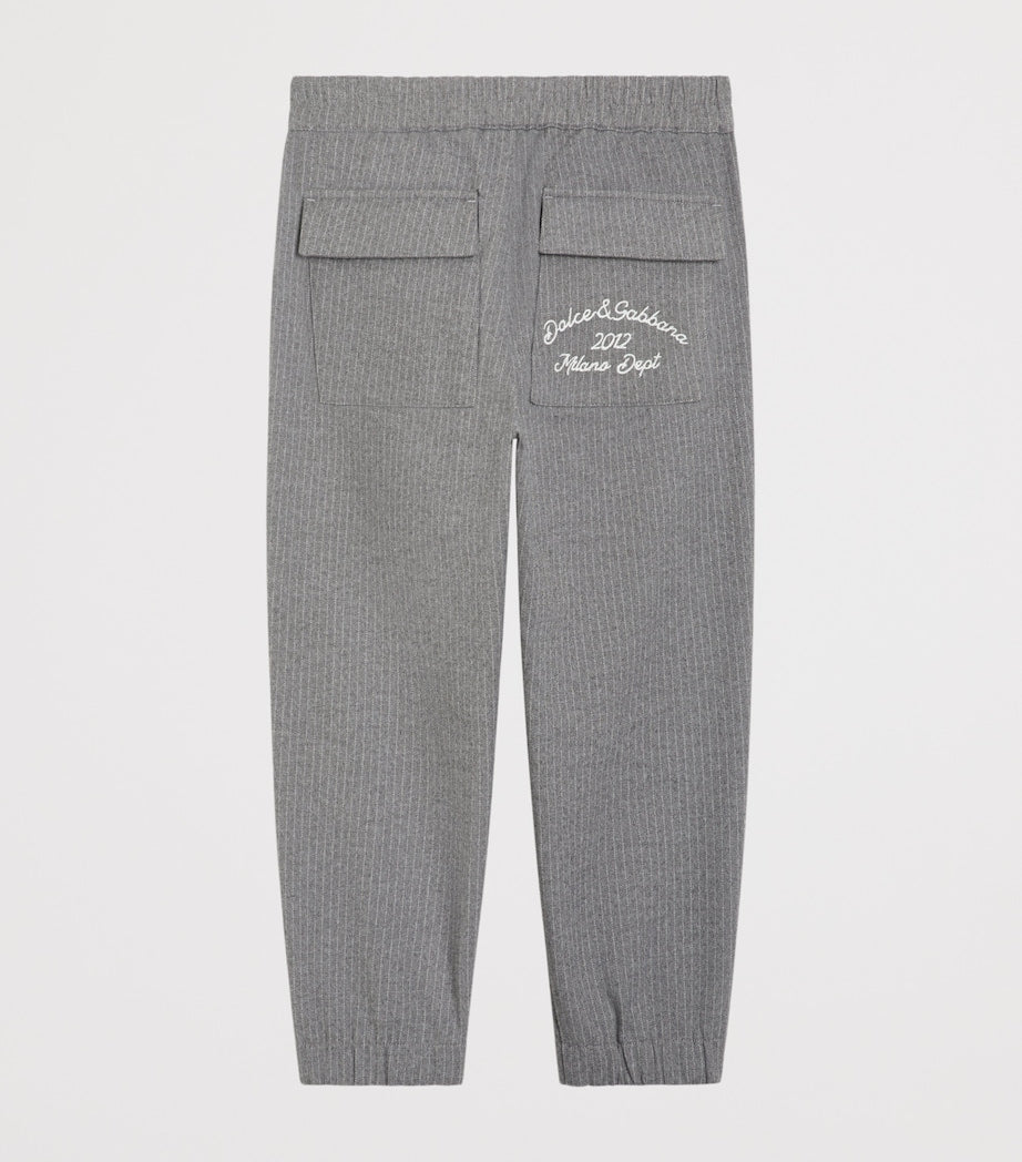 Dolce & Gabbana Kids Cotton-Blend Pinstripe Sweatpants (8-12 Years)