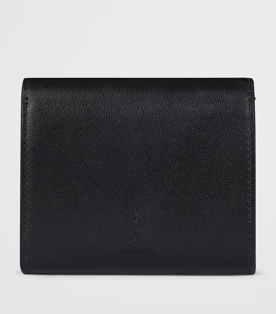 Givenchy Black Leather Mini Day Trifold Wallet