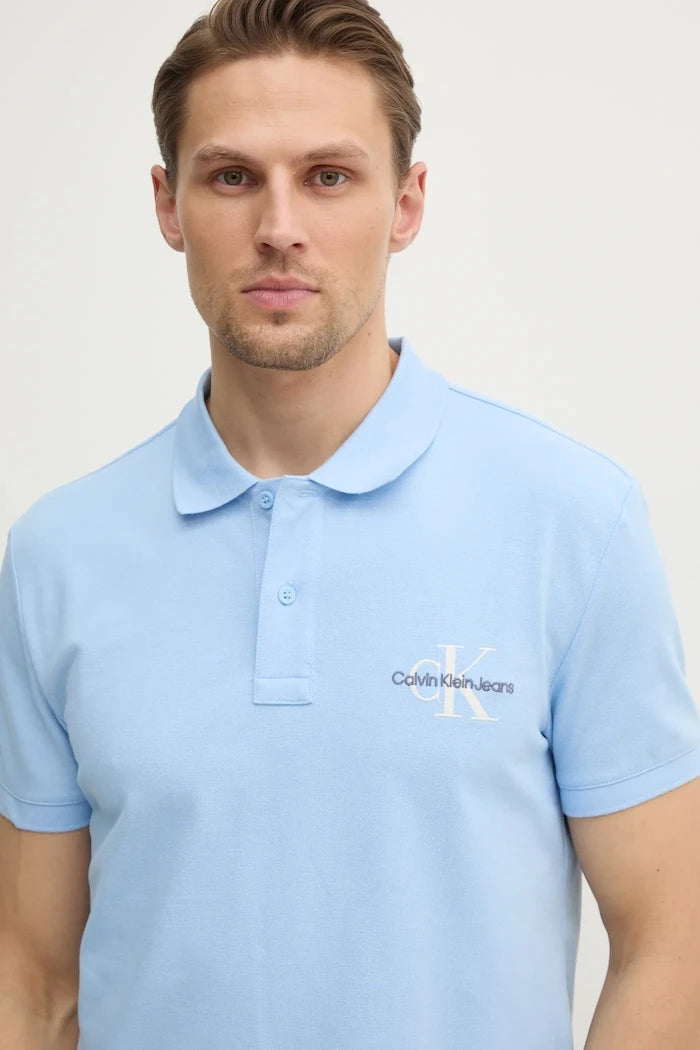 Тениска с яка Calvin Klein Jeans
