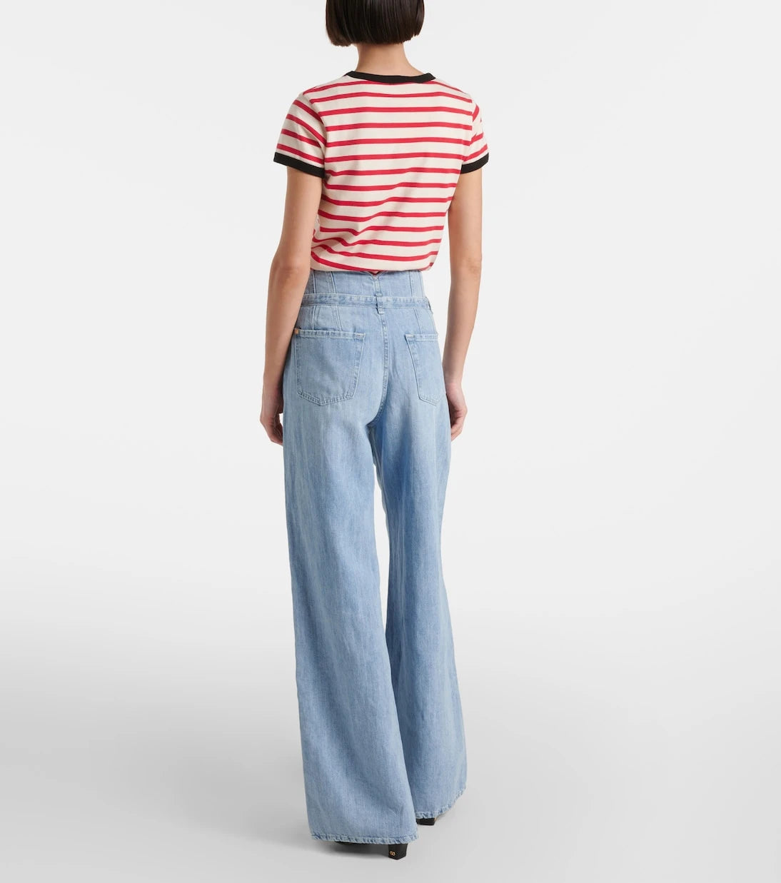 7 For All Mankind - Phoenix belted high-rise wide-leg jeans
