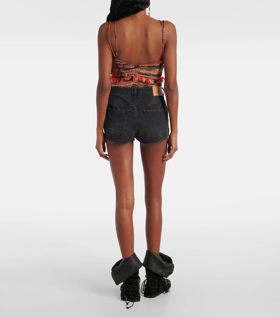 Isabel Marant - Delma faded denim shorts