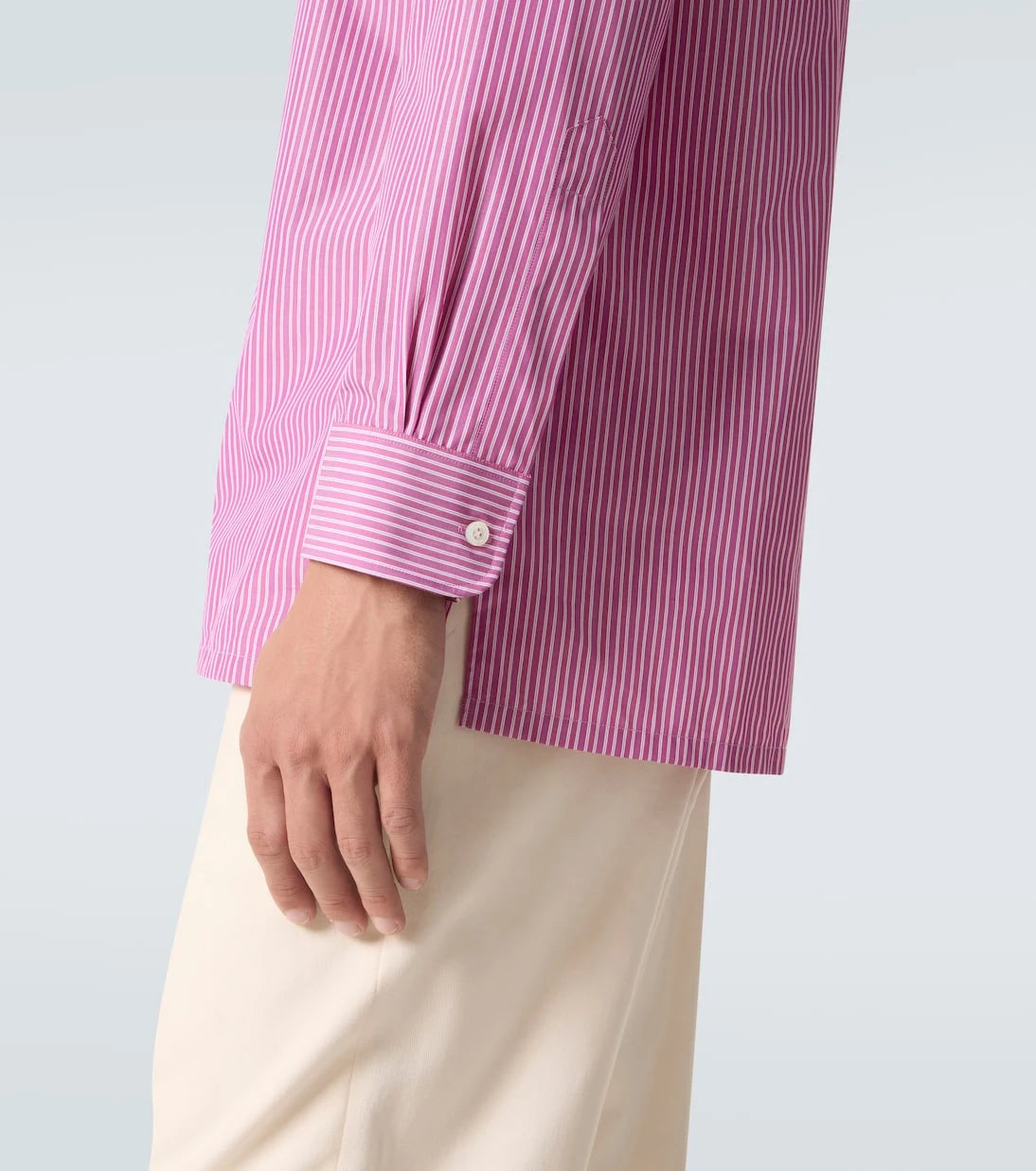 Charvet - Striped cotton poplin shirt