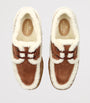 Valentino Garavani Brown Suede Palm Avenue Boat Shoes