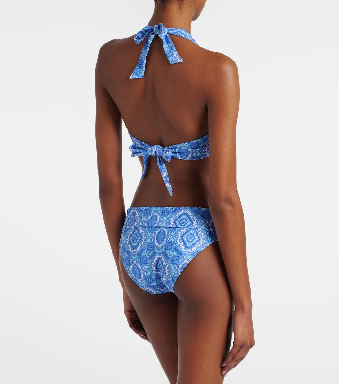 Heidi Klein - Mykonos printed triangle bikini top