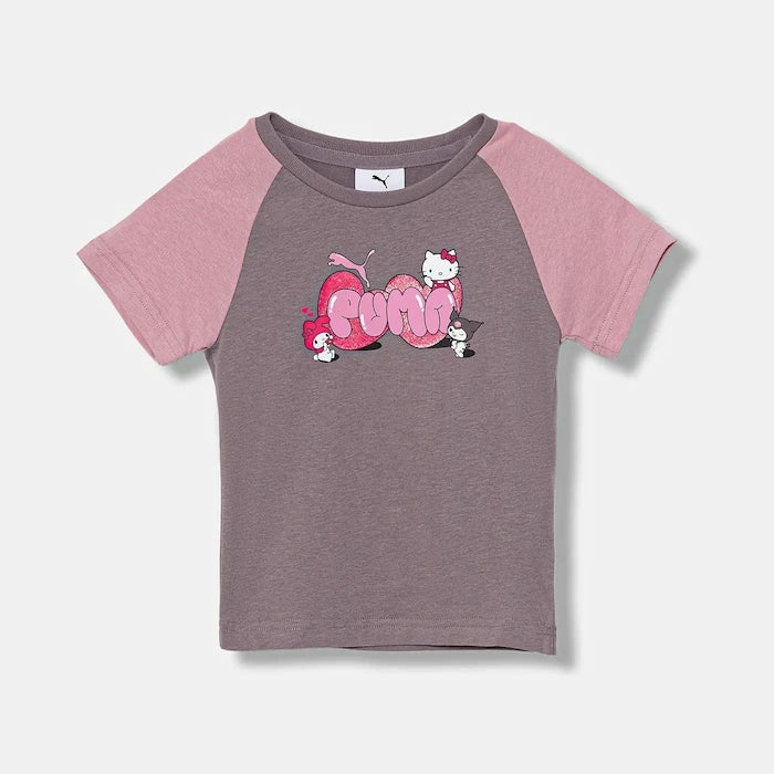 Puma PUMA X HELLO KITTY & FRIENDS Slim Tee Çocuk Pamuklu Tişört