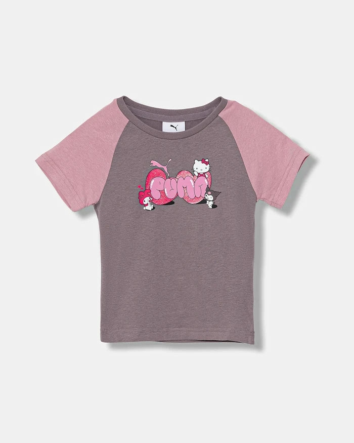 Puma PUMA X HELLO KITTY & FRIENDS Slim Tee Çocuk Pamuklu Tişört