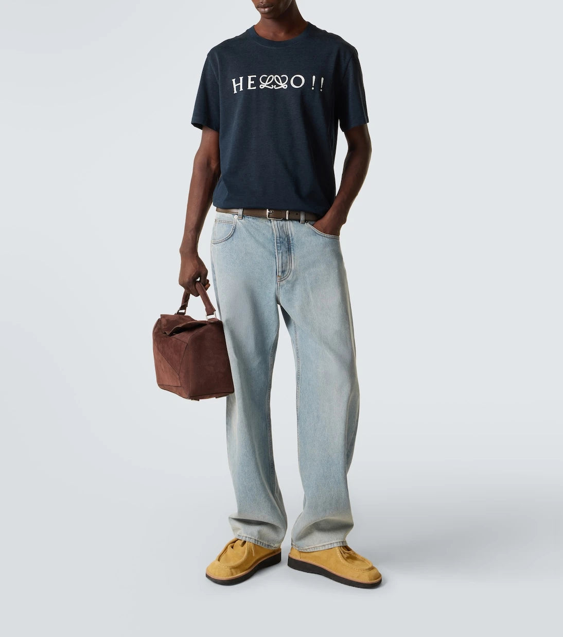 Loewe - Printed cotton-blend jersey T-shirt