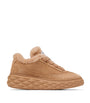 Diamond Maxi Retro Suede-Shearling Sneakers V TOFFEE/TOFFEE