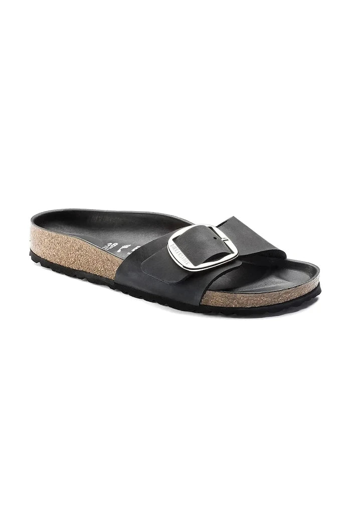 Чехли от набук Birkenstock Madrid Big Buckle