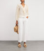 PAIGE White Silk Gemelli Blouse
