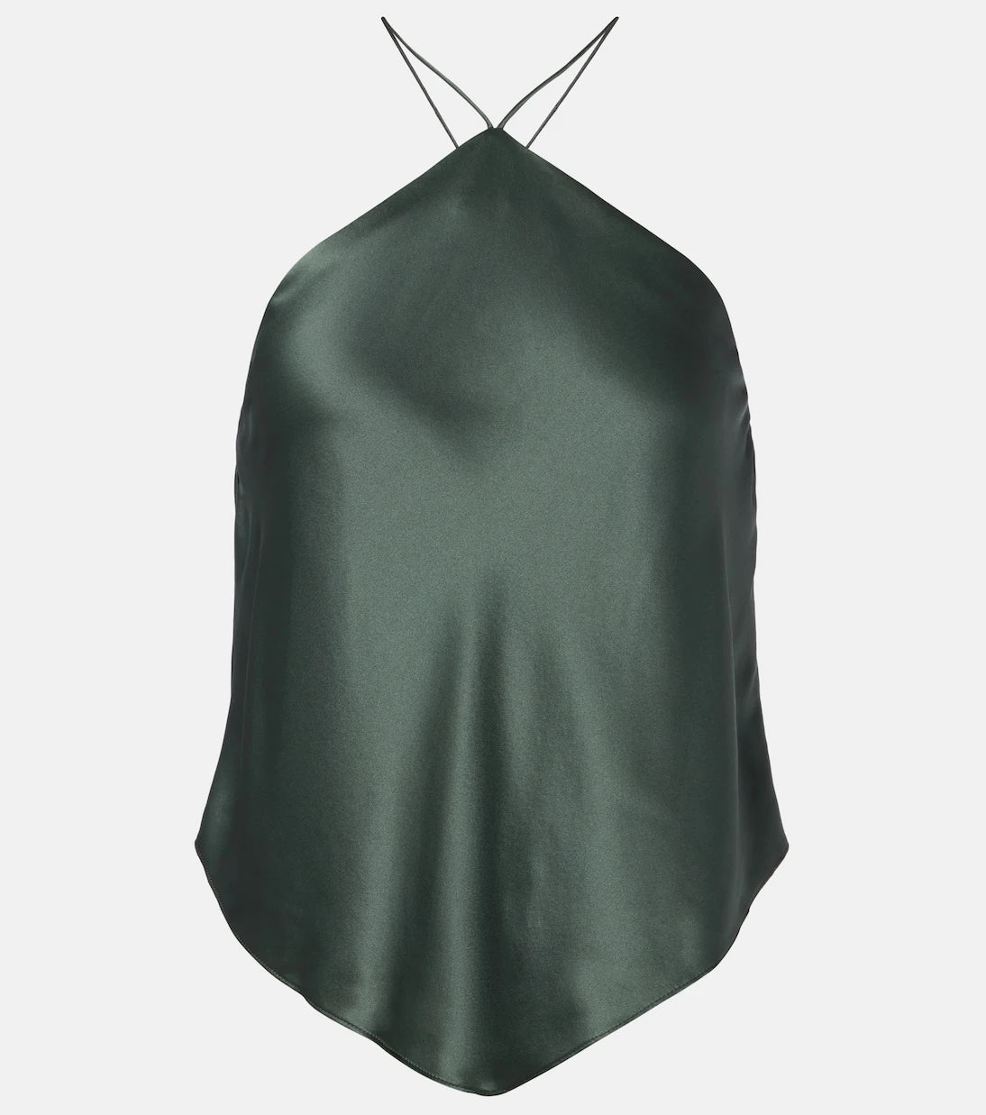 The Sei - Halterneck silk charmeuse top