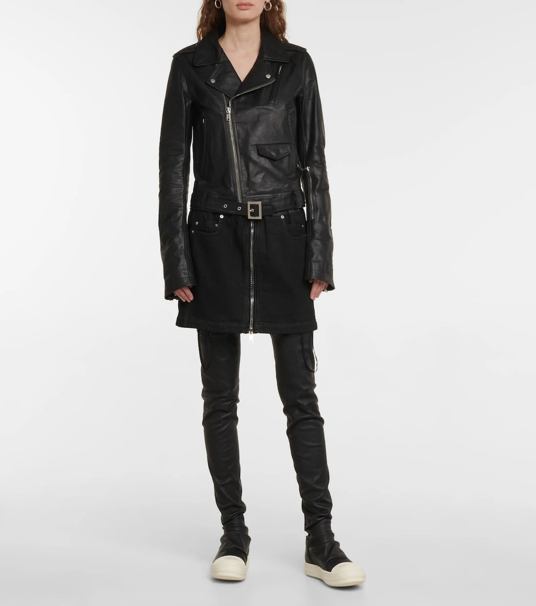 Rick Owens - Stocking over-the-knee leather boots